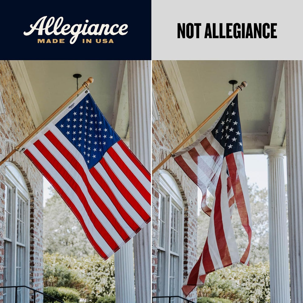 Allegiance American Flags For Outside Set 3x5 Ft, Made in USA