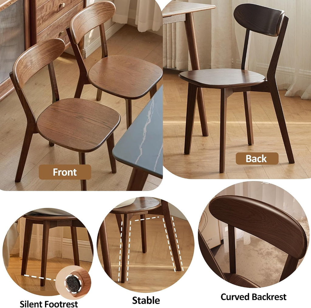 modern solid oak dining chairs set of 6 on a desk or shelf