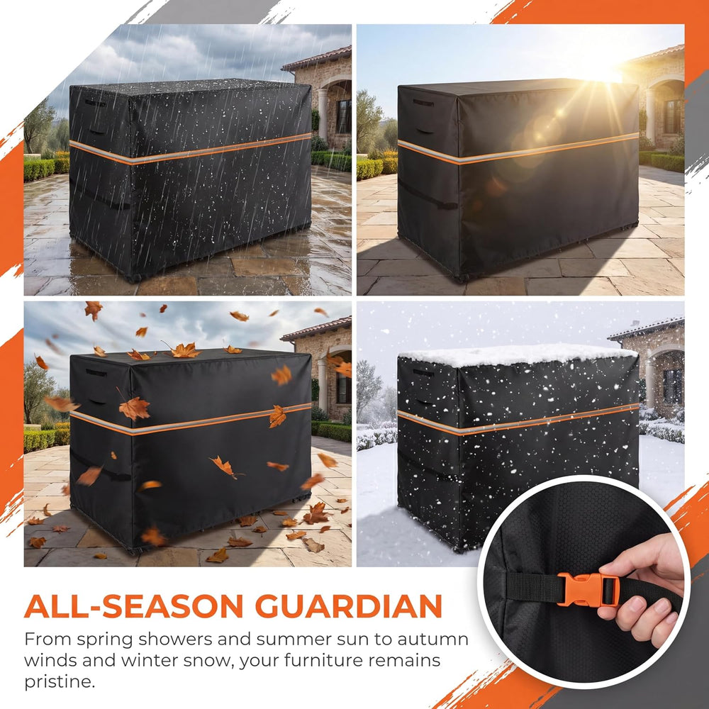 Outdoor Bar Cover 5 Pieces Patio Dining Set Covers,Black