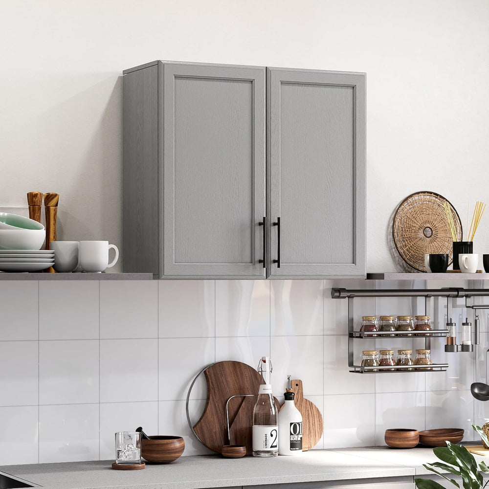 Furnaza Wall Storage Cabinet - Kitchen Laundry Wall Amount Cabinet with Two S...