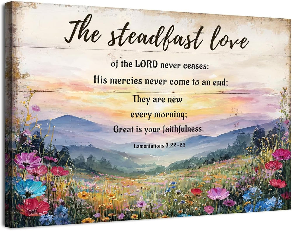 Wildflower Christian Wall Art Lamentations 3 Floral Scripture Wall Decor