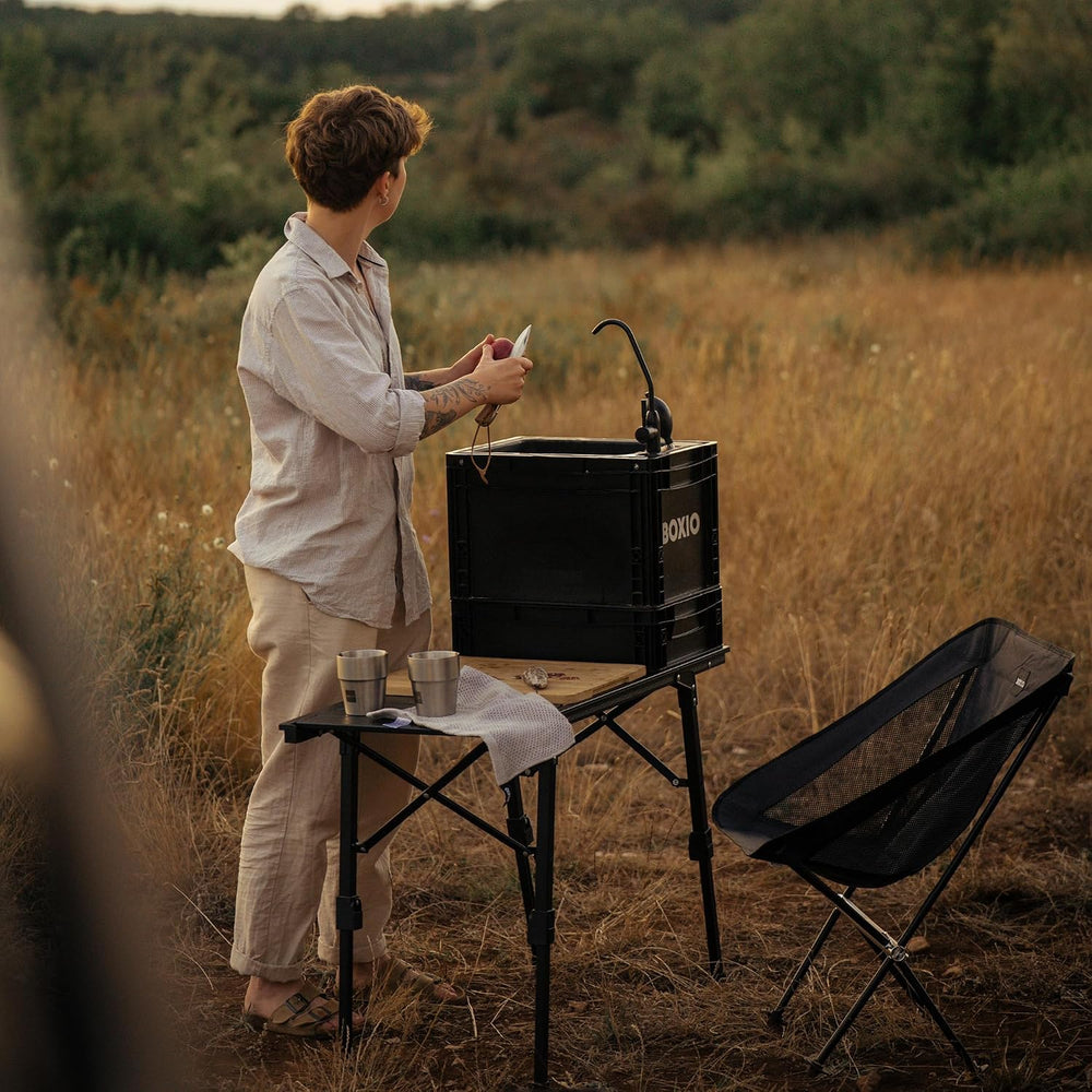 BOXIO - Chair: 2 x Ultralight Camping Chair, Foldable Folding Chair Camping