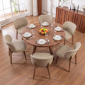 YOUNIKE Dining Chairs Set of 6 Modern Kitchen Dining Room Chairs Khaki
