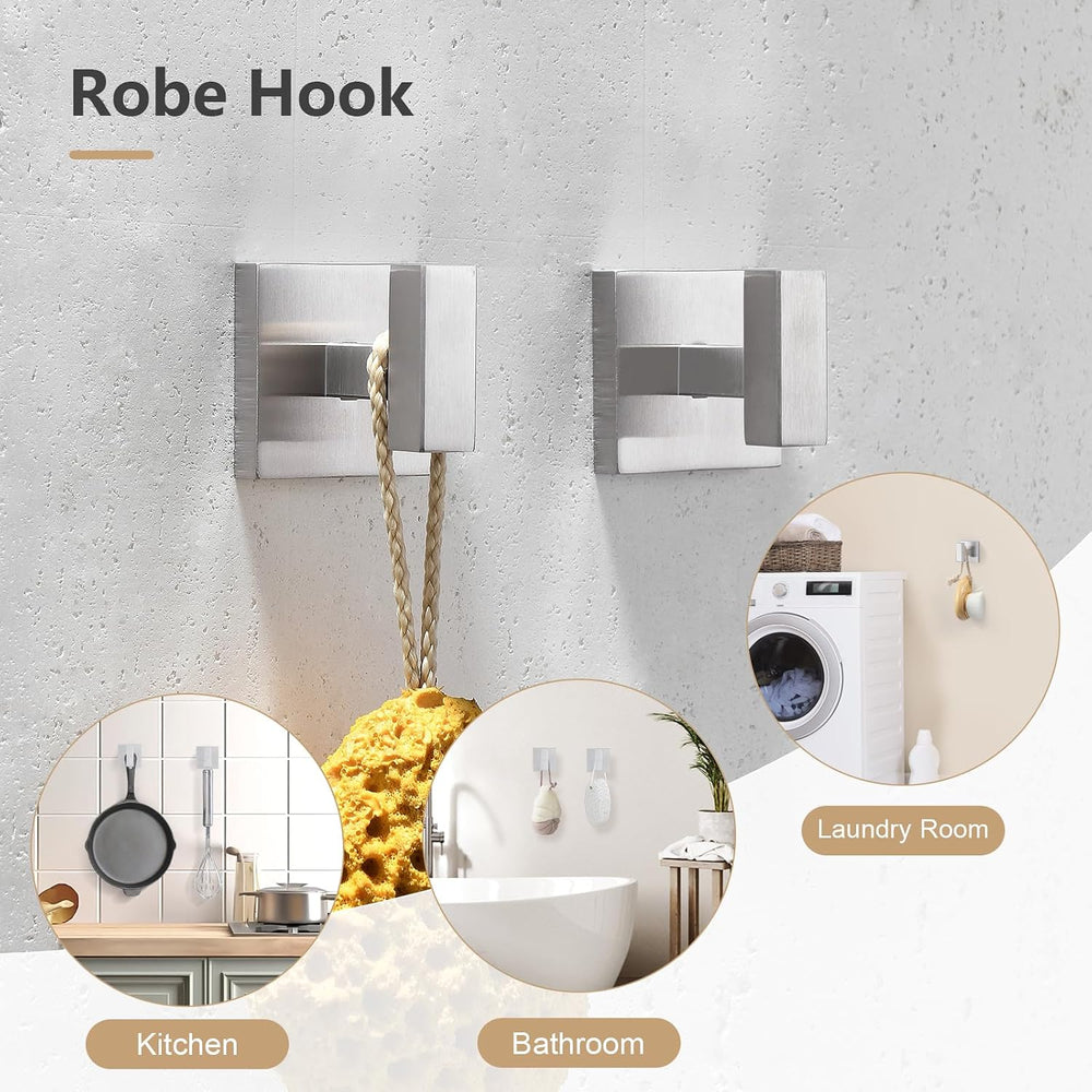 TQKAG 5-Pieces Brushed Nickel Bathroom Hardware Accessories Set 23.6" SU...