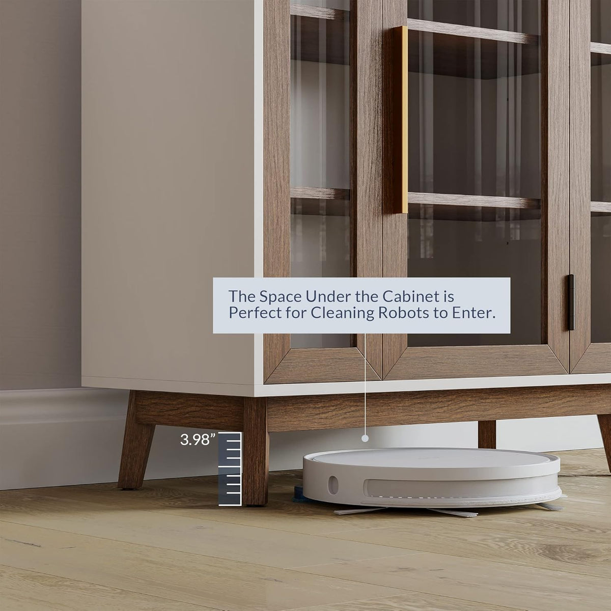 BELLEZE 31" Storage Cabinet-Brown