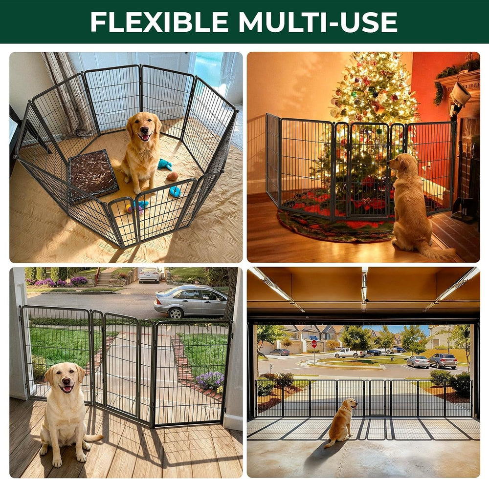 FXW Dog Gate, Extra Wide Adjustable for Openings Up to 165", 40" H