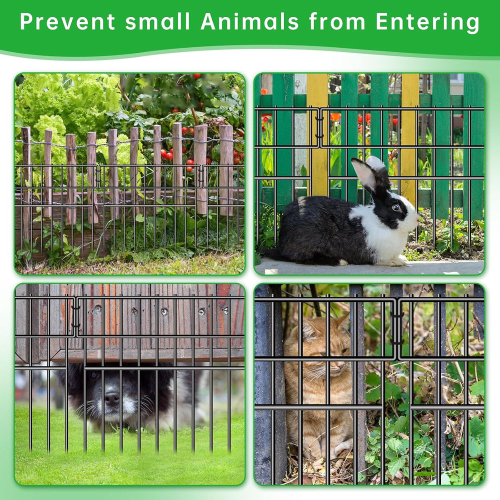 39.5ft(L) X 13in(H) Animal Barrier Fence, 28 Panels No Dig Fence for Dogs, 1....