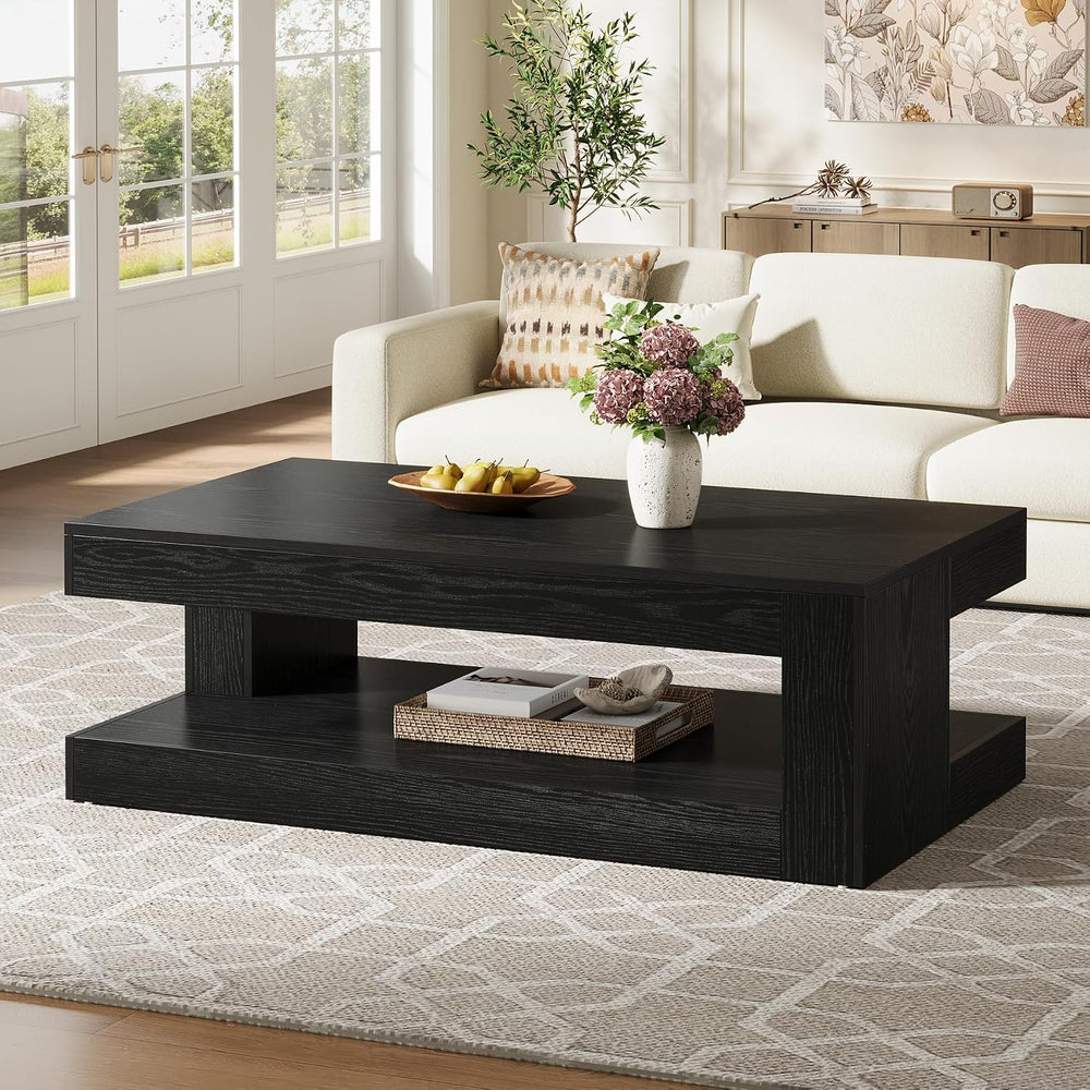 Tribesigns Coffee Table for Living Room, 47.24" Center Tea Table