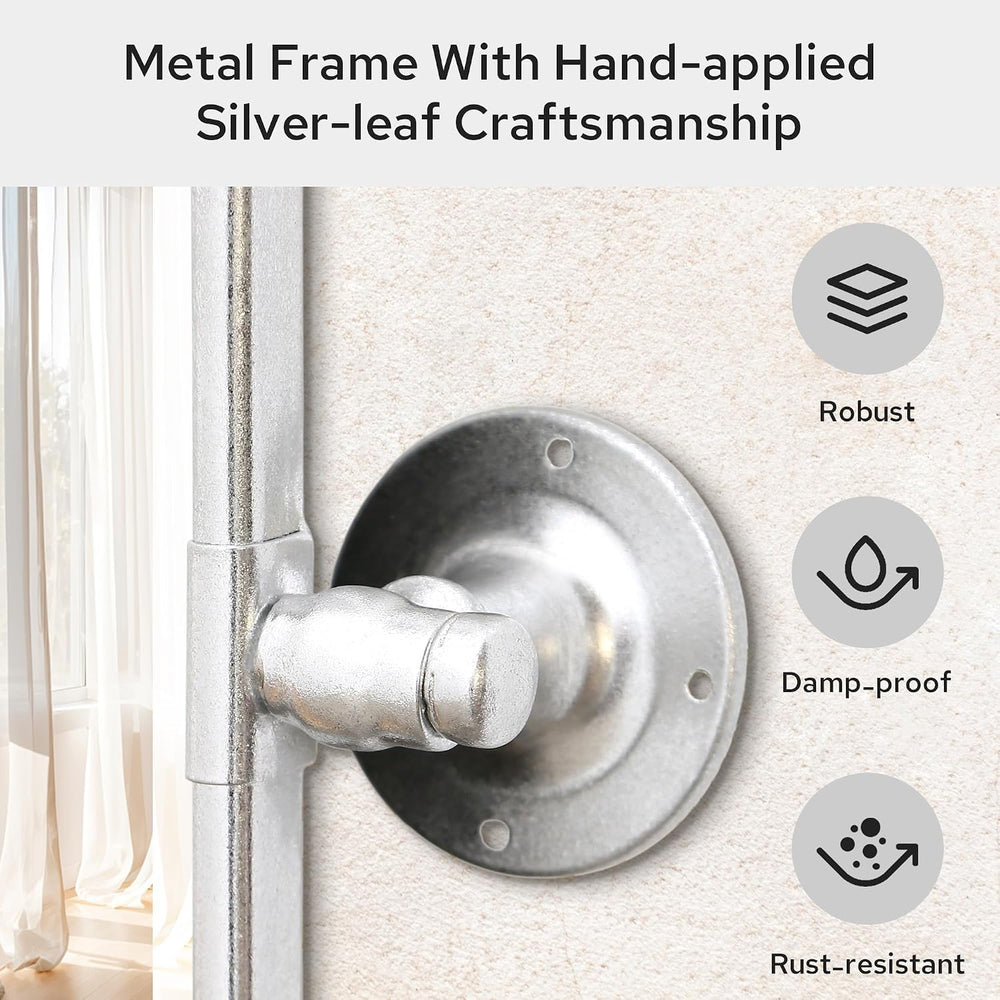 Besdomus Bathroom Pivot Wall Mirror: 20"x30" Silver Vanity Tempered...