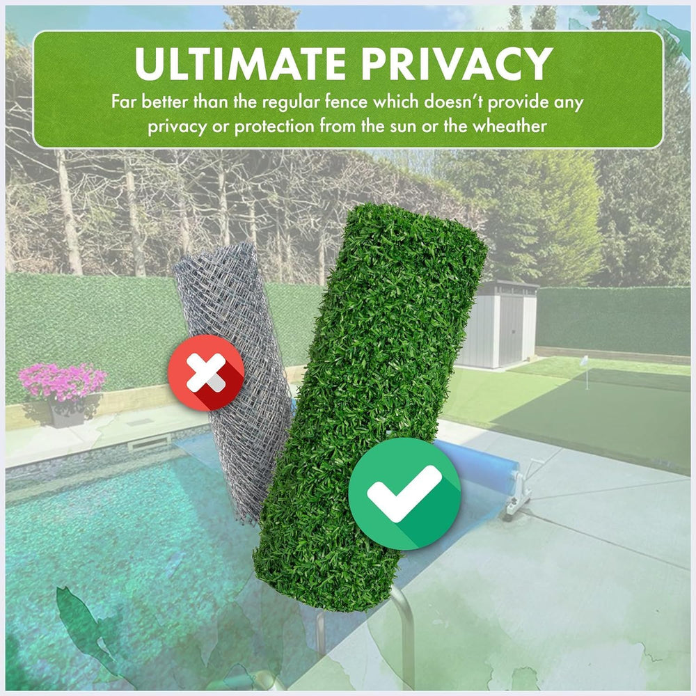 Can Fence Grass Chain Link Fence- Galvanized Wire UV Protected- Privacy Fence...