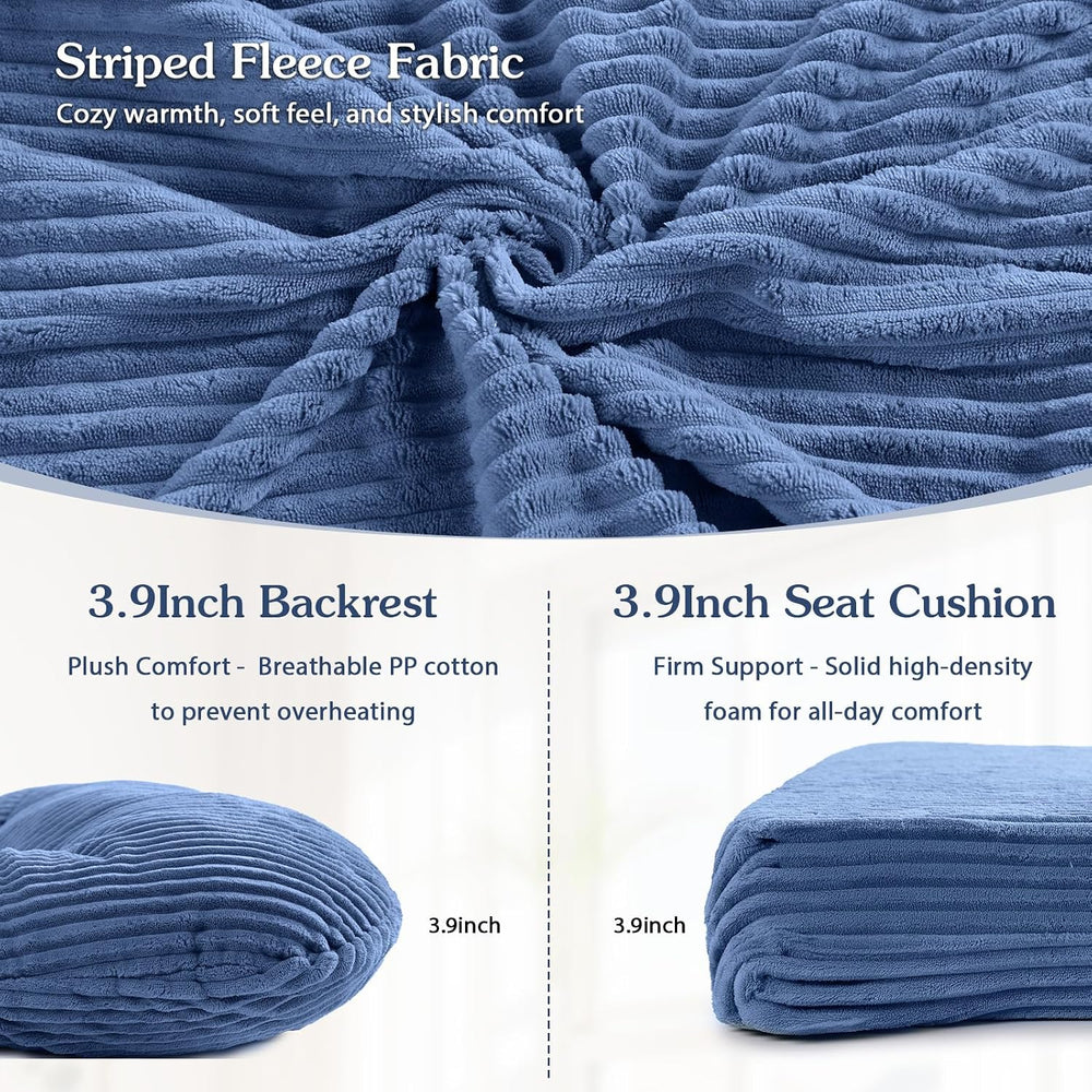 ANMINY 5PCS Glider Rocker Replacement Cushions, 29.5"H Back 3.9"Thi...