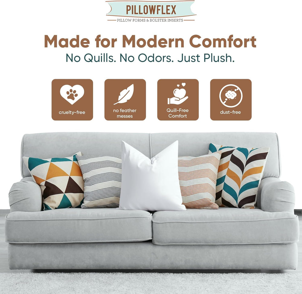 Pillowflex Synthetic Down Pillow Insert 20x20 in - Karate Chop Pillow