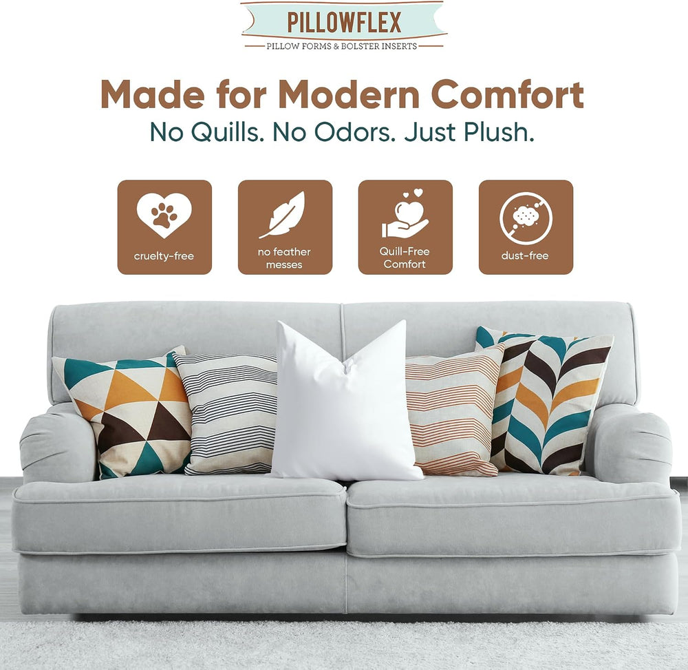Pillowflex Synthetic Down Pillow Insert 18x18 in - Karate Chop Pillow