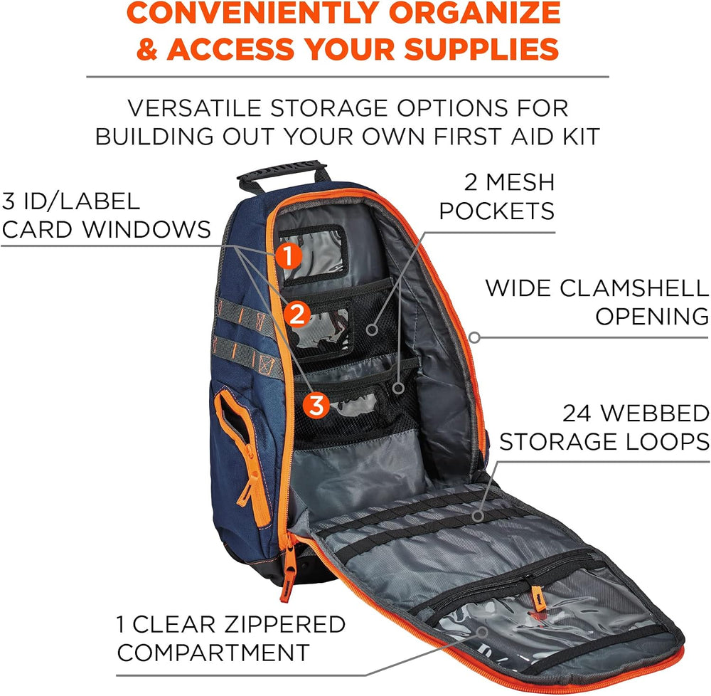 Ergodyne Arsenal 5244 Medic First Responder Trauma Backpack Jump Bag for EMS,...