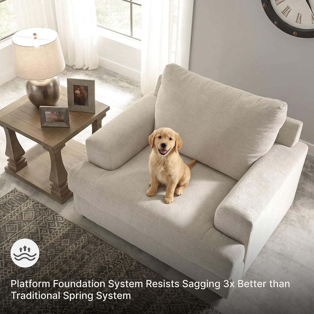Signature Design by Ashley Soletren Oversized Chair and a Half, Stone