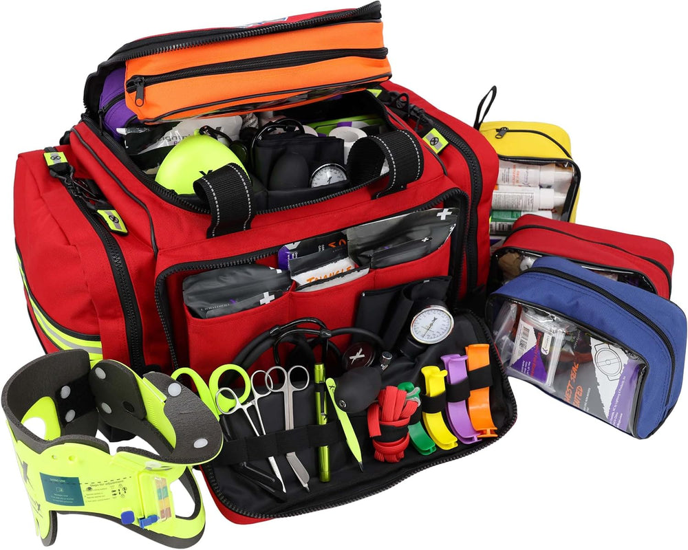 Lightning X Extra Large Medic First Responder EMT Trauma Bag Stocked w/Fill K...