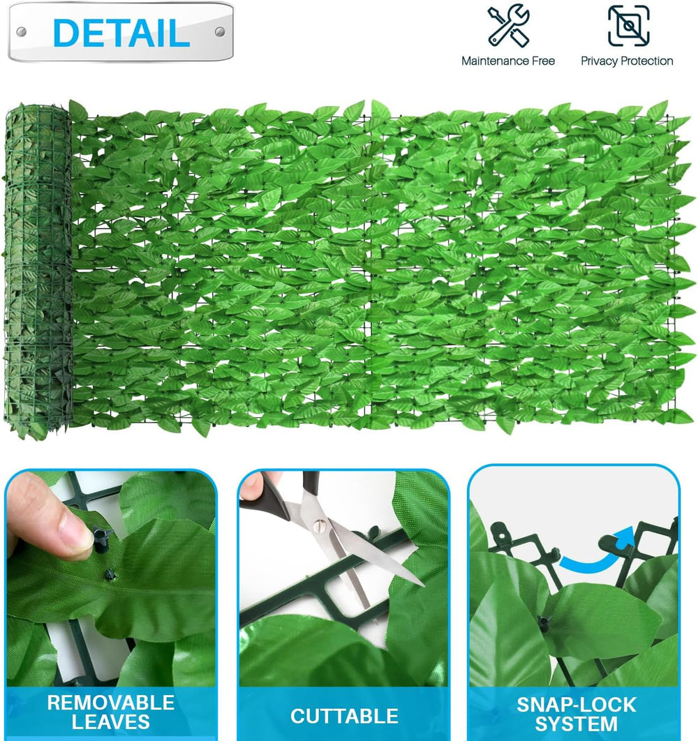 Patio Paradise 6'x14'-1Pc Faux Ivy Fence Privacy Screen Artificial Gr...