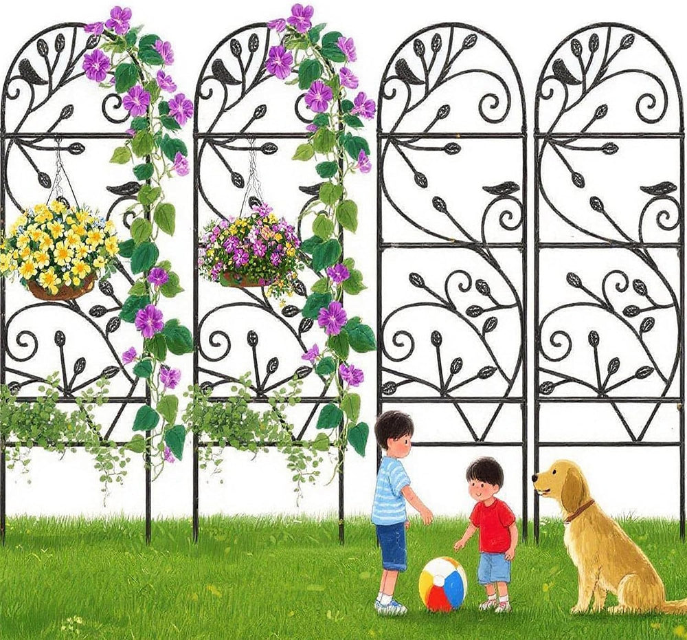 Amagabeli 4 Pack Garden Trellis for Climbing Plants Outdoor 46" x 15&quo...