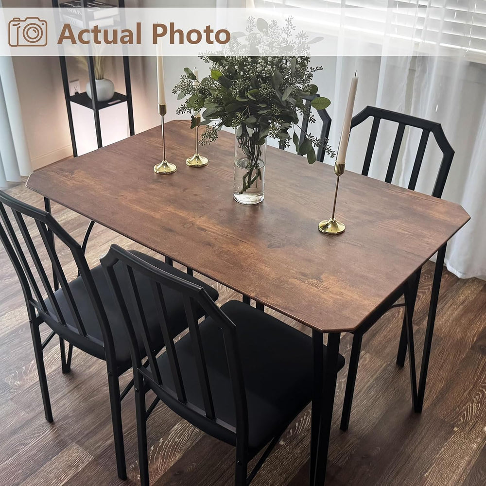 GAOMON 3-Piece Dining Table Set for 2,Kitchen Table with Upholstered Chairs