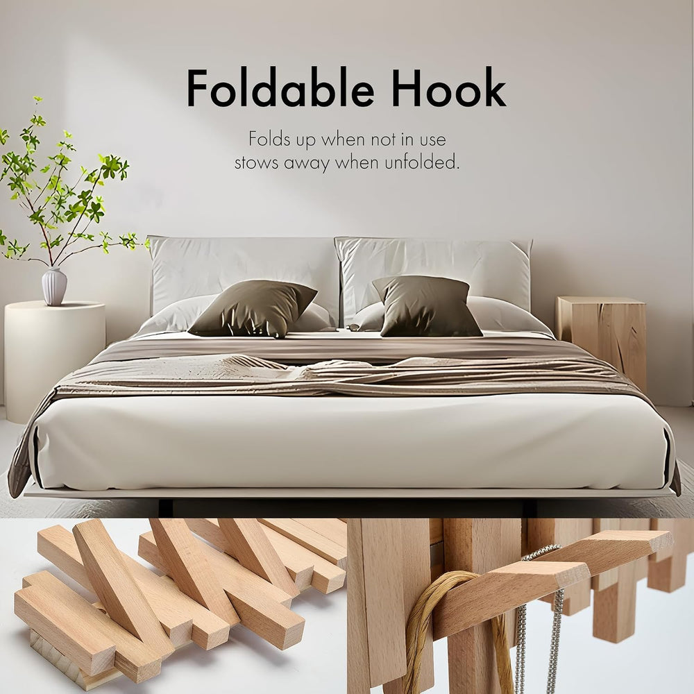 Natural Wood Wall Mounted Piano Coat Rack | Mounted Coat | Flip Up Wall Hook ...