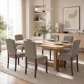 Upholstered Dining Chairs Set of 6 with Thickened Seat Cushion