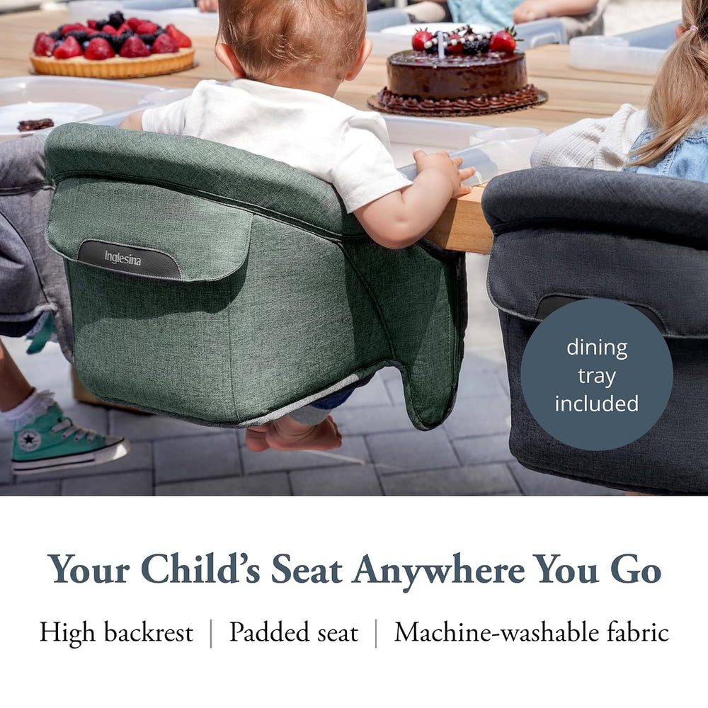 Inglesina Fast Table Chair (Pine Green Melange) + Fast Dining Tray