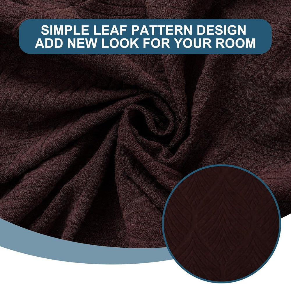 Waterproof Stretch Chair Seat Covers, Set of 4 Chocolate