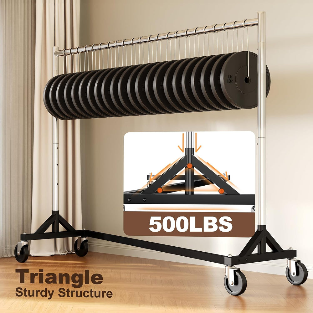 HOKEEPER Commercial Z Base Garment Rack Hold 500LBS Heavy Duty Clothing Rack ...