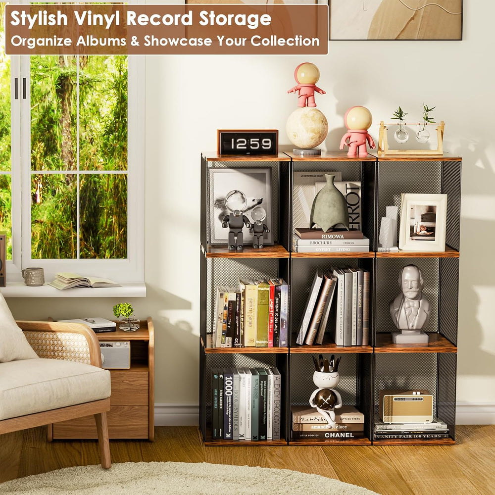 Dmevkic 4 Cube Vinyl Record Storage