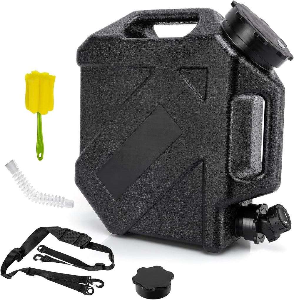 Camping Water Jug, 2.6 Gallon, BPA Free, Leak-Proof, Rectangular, Portable, R...
