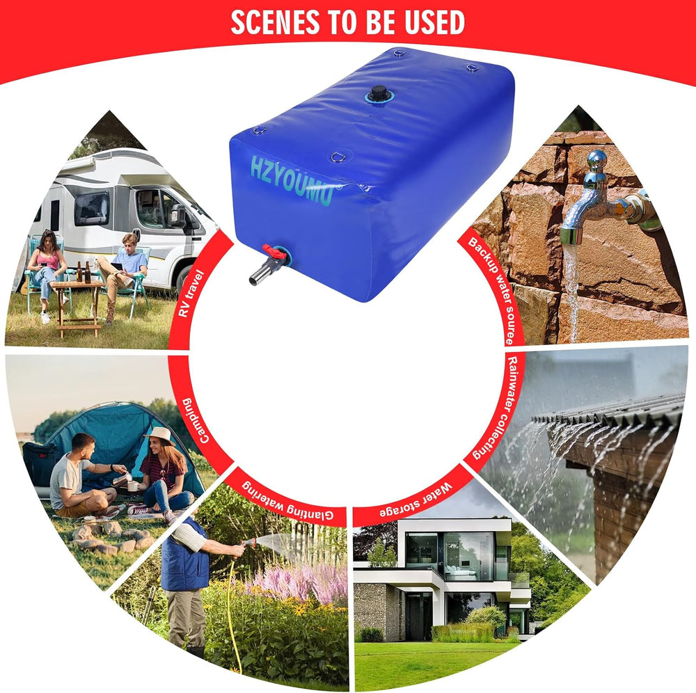 500L/130 Gal Water Storage Bladder for Outdoor Water Storage