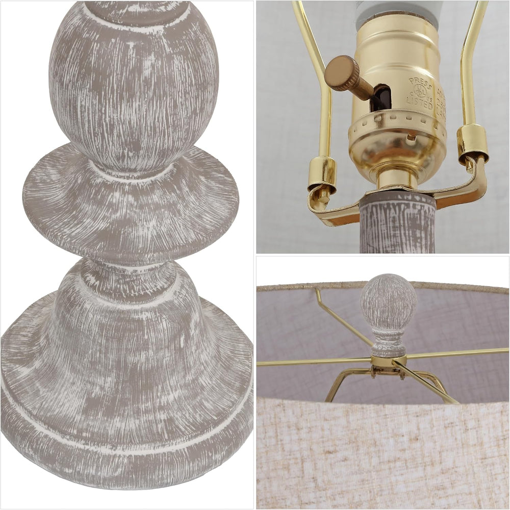 JONATHAN Y Taylor Candlestick Floor Lamp 67", Gray Wash