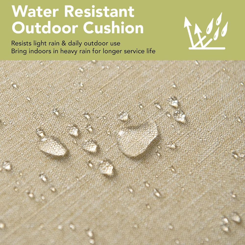 Outdoor Chair Cushions, Fade-Resistant & Water-Resistant, D Shaped Patio ...