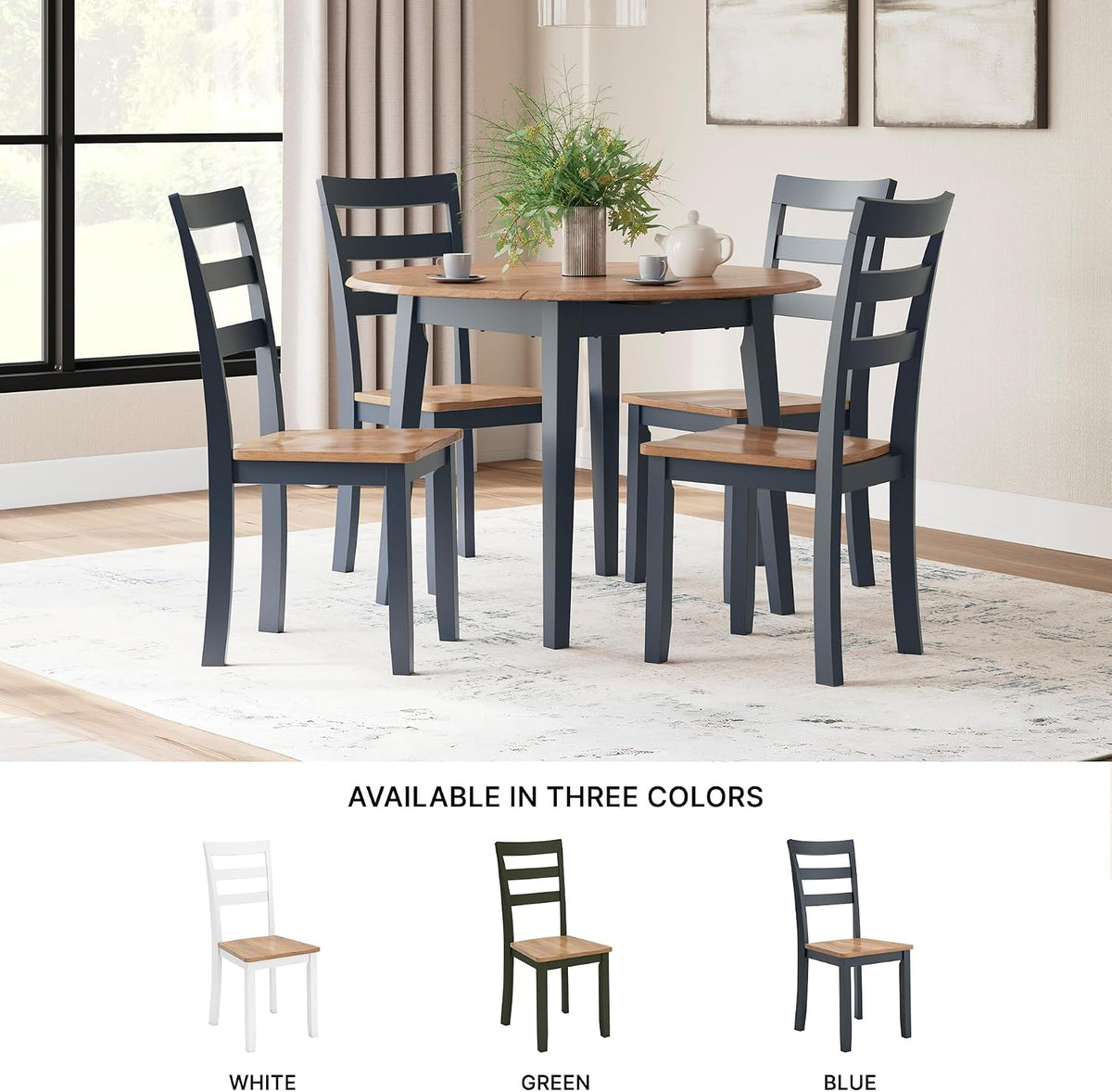 Signature Design by Ashley Gesthaven Ladder Back Dining Chairs, Set of 2