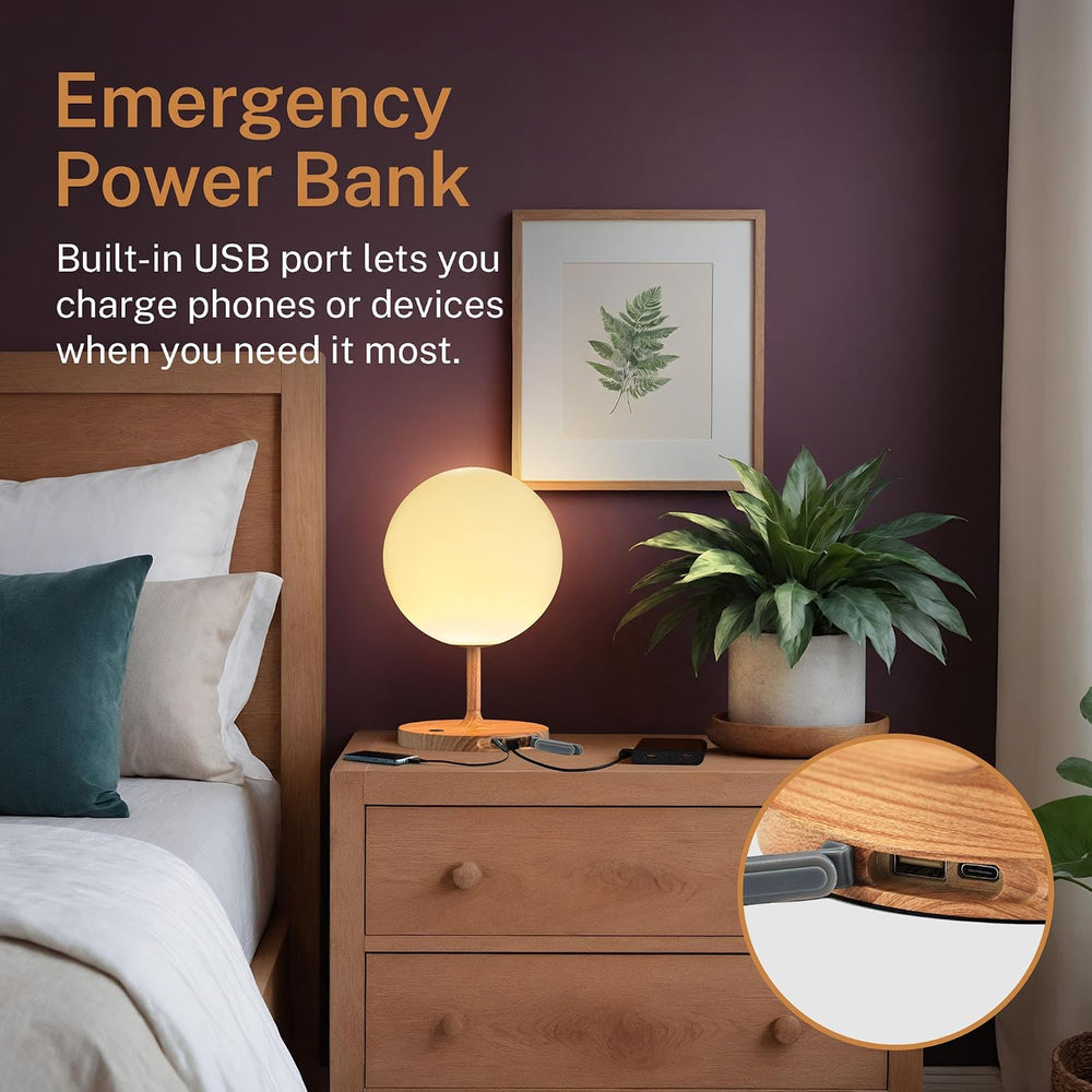 Glendora Cordless Table Lamp, 5000mAh Rechargeable Waterproof Desk Light