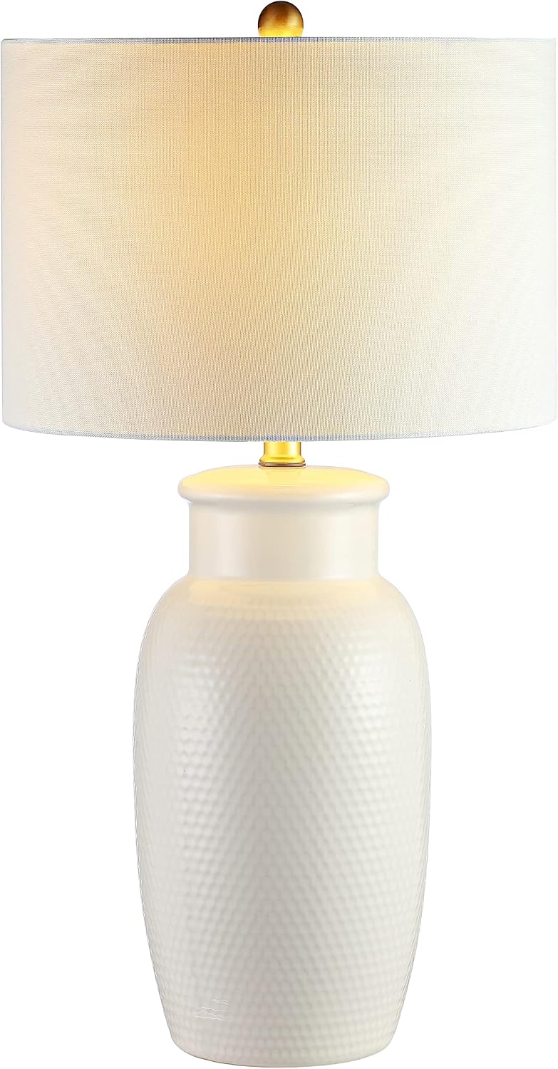 SAFAVIEH Norsi Table Lamp, 27.5" Modern Ivory TBL4245A