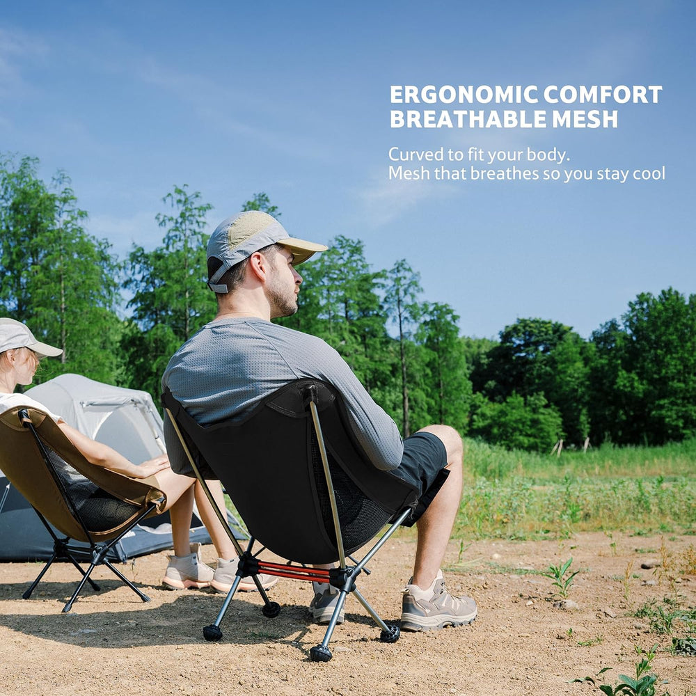 Naturehike YL08 Ultralight Camping Chair — Only 2.12 LBS, Anti-Sinking Feet