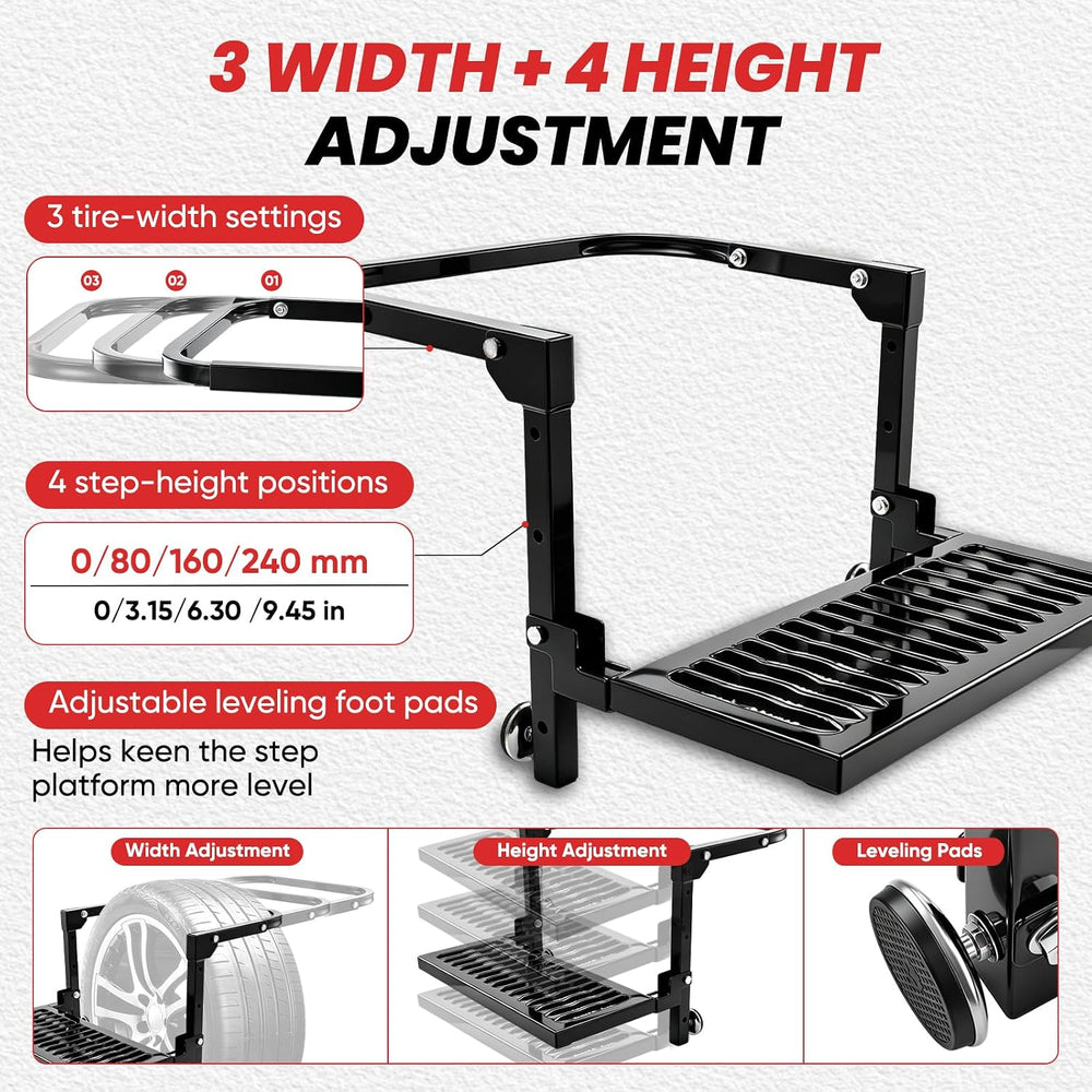 Sakerplus Upgrated Heavy Duty Folding Tire Step