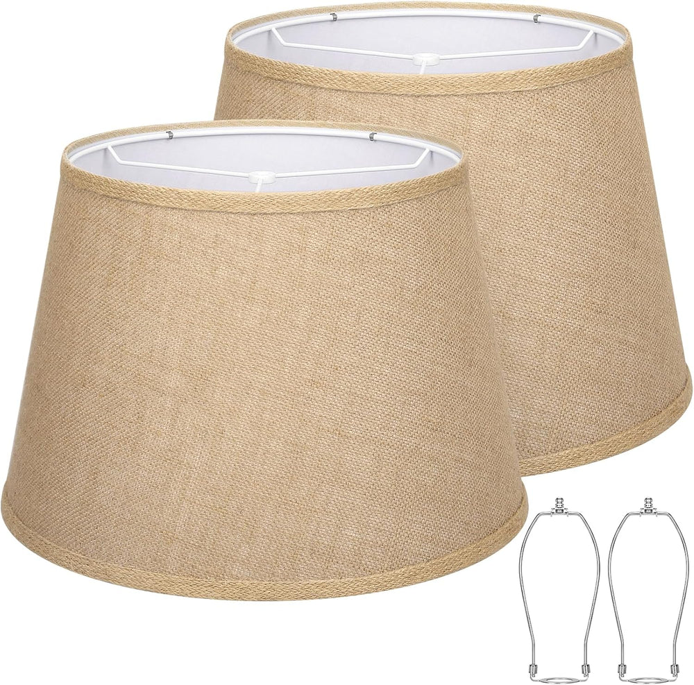 Large Drum Lamp Shades Set of 2, 12"Top x 16"Bottom x 11"High,...