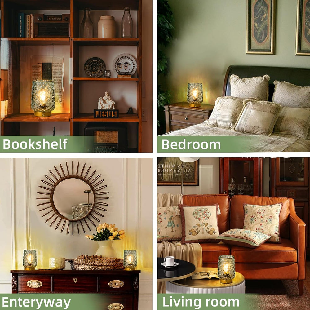 MJ PREMIER Rechargeable Table Lamp Small Cordless Lamp Dimmable Brightness