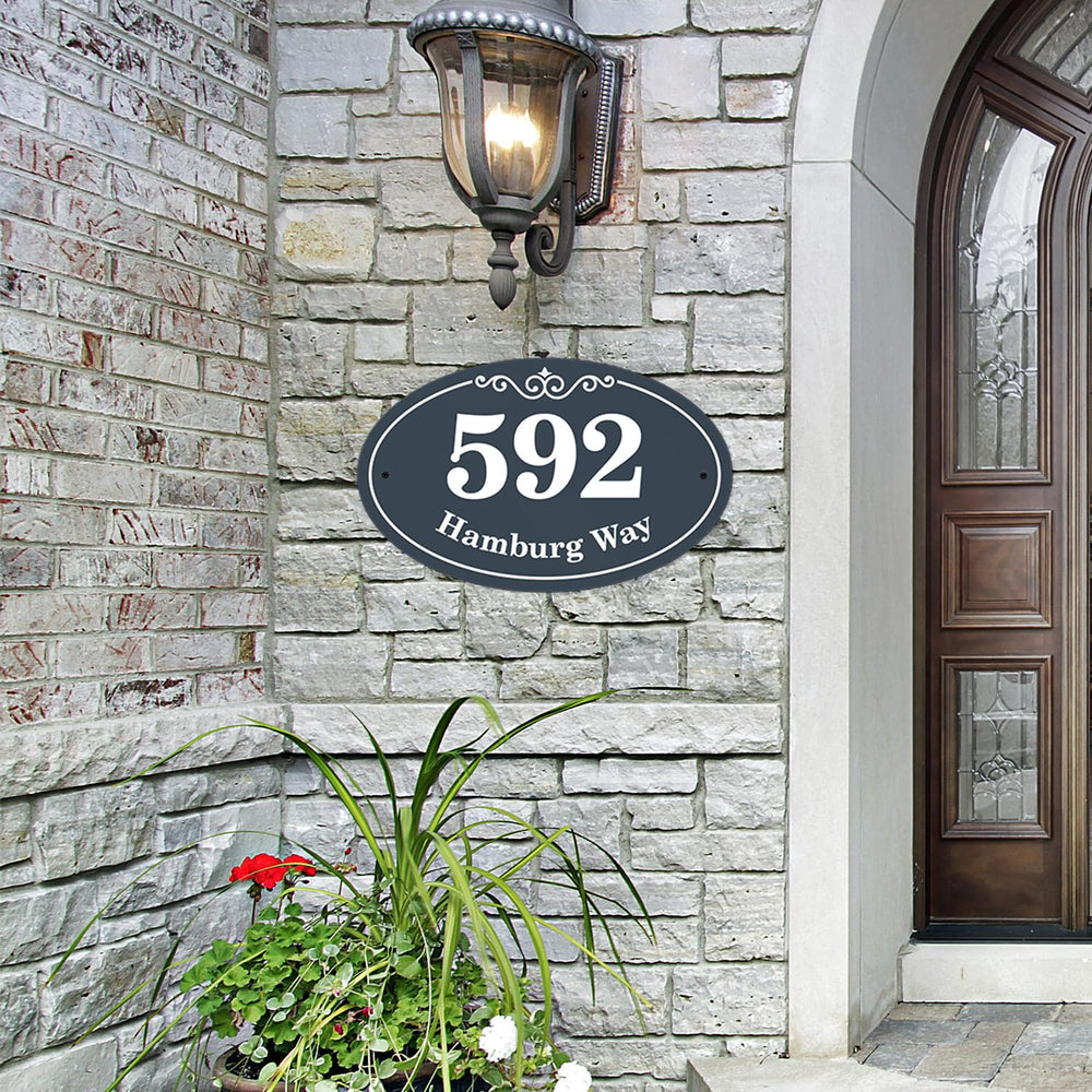 Custom House Address Yard Sign, Personalized Home Number, Christmas