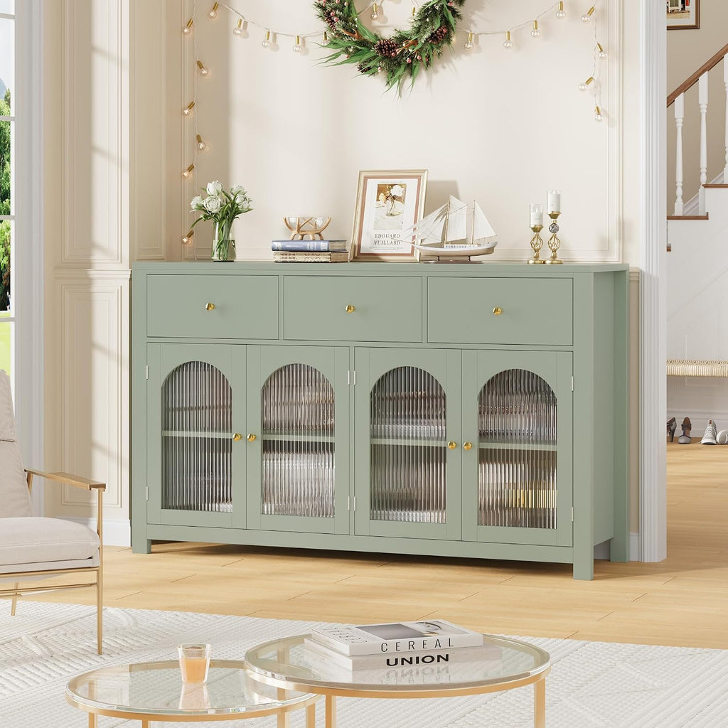 FINETONES Buffet Cabinet with Storage, Kitchen Storage Cabinet for Home