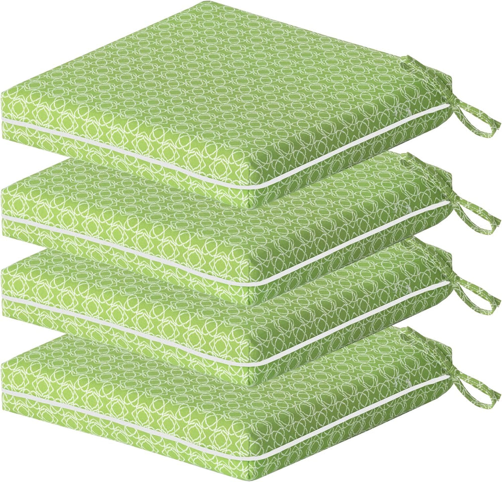 COZYVIDA Outdoor Chair Cushions Set of 4, 20"x20" Square Seat Pads ...