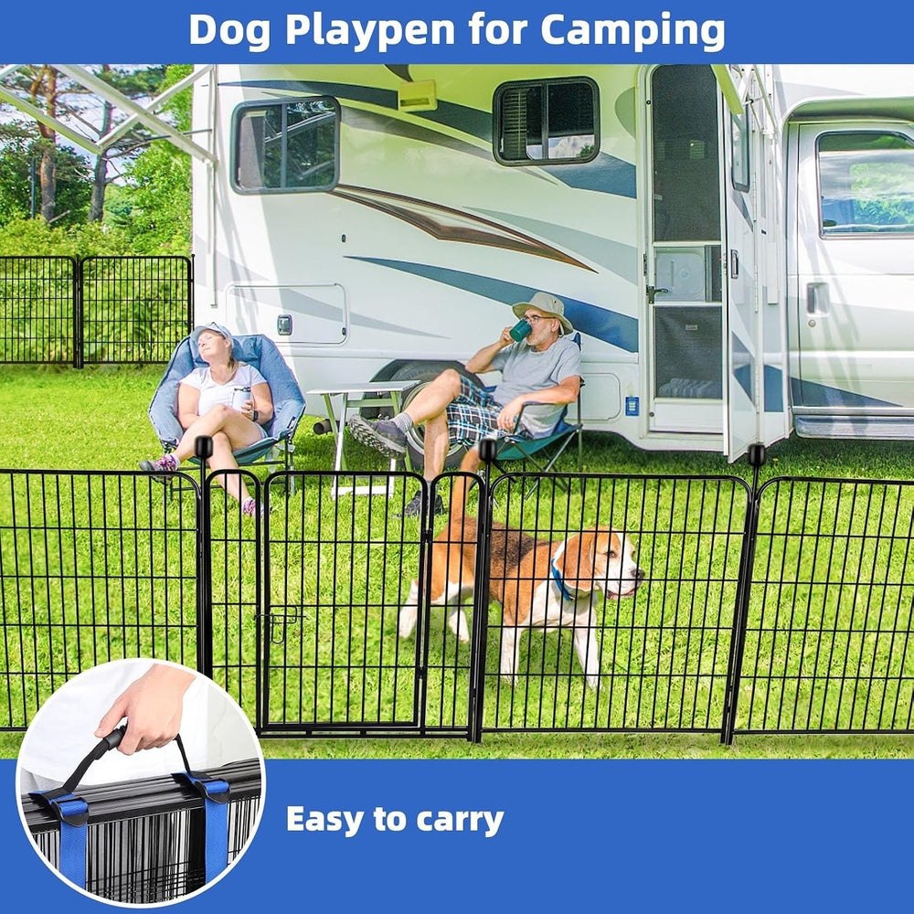 ADAVIN Dog Fence Outdoor for Yard, Garden Fence with Gate, 36in 10 Panels | 2...