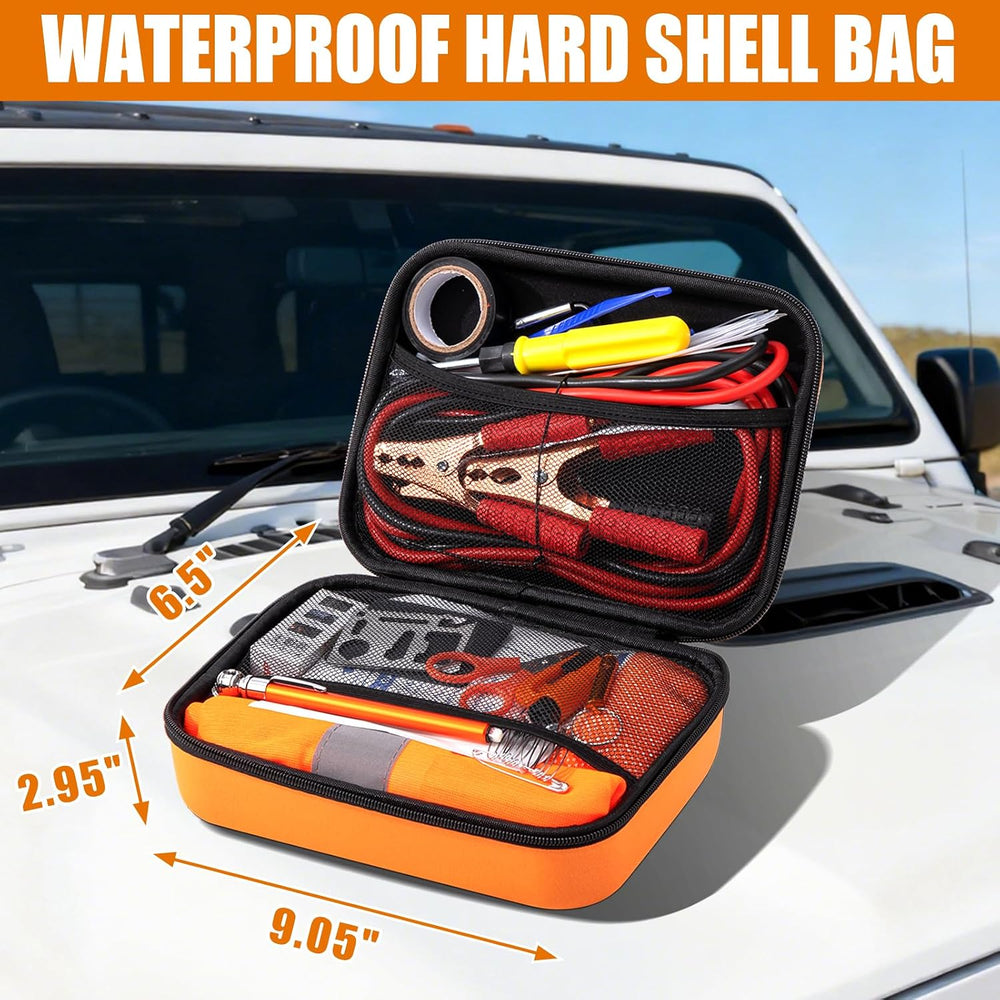 Car Roadside Emergency Kit, Car Safety Kit Portable Car Kits for Emergency wi...