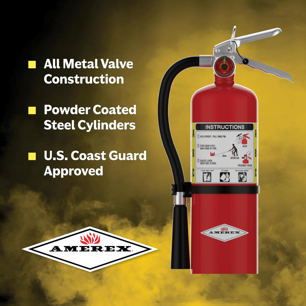 Amerex B500 5 lb ABC Dry Chemical Fire Extinguisher 2-Pack