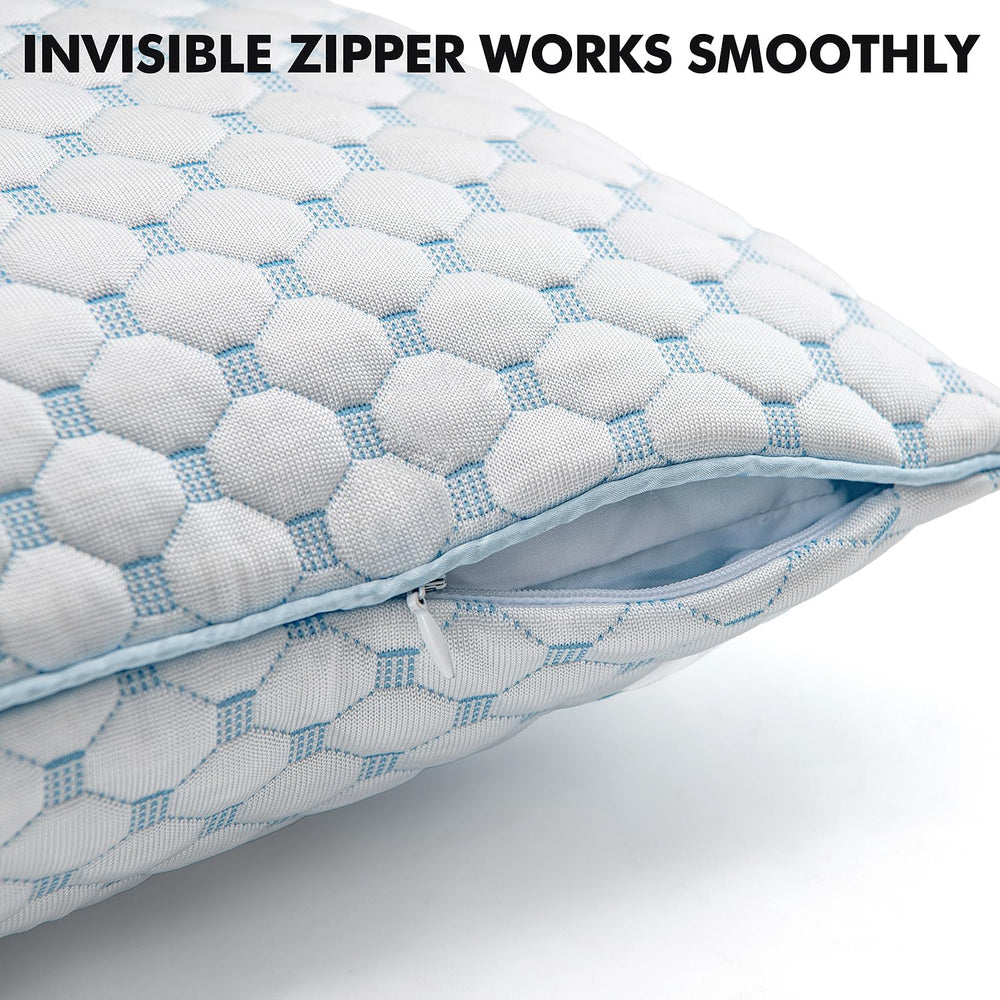 MIULEE 20x20 Decorative Pillow Inserts Set of 2 Memory Foam Filling