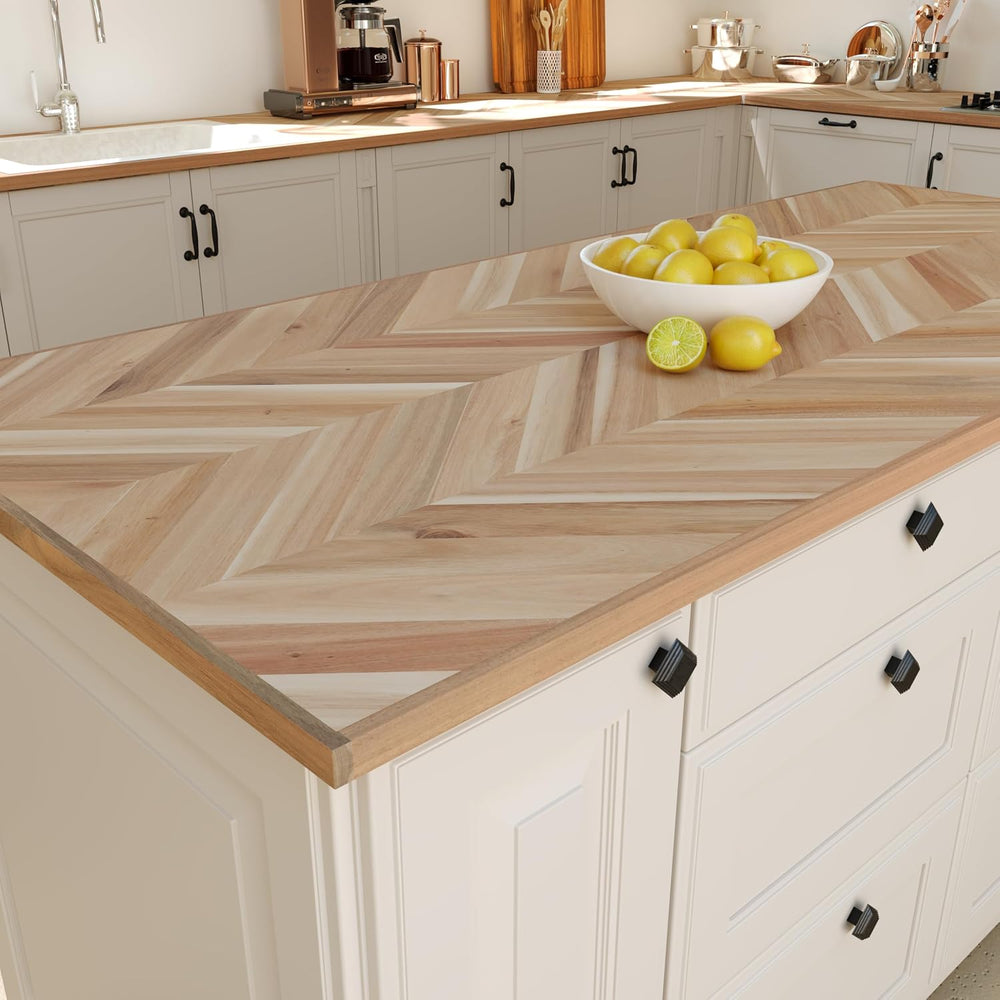 Howizz 48x25 in Solid Wood Table Top - 1in Thick Butcher Block Countertop for...