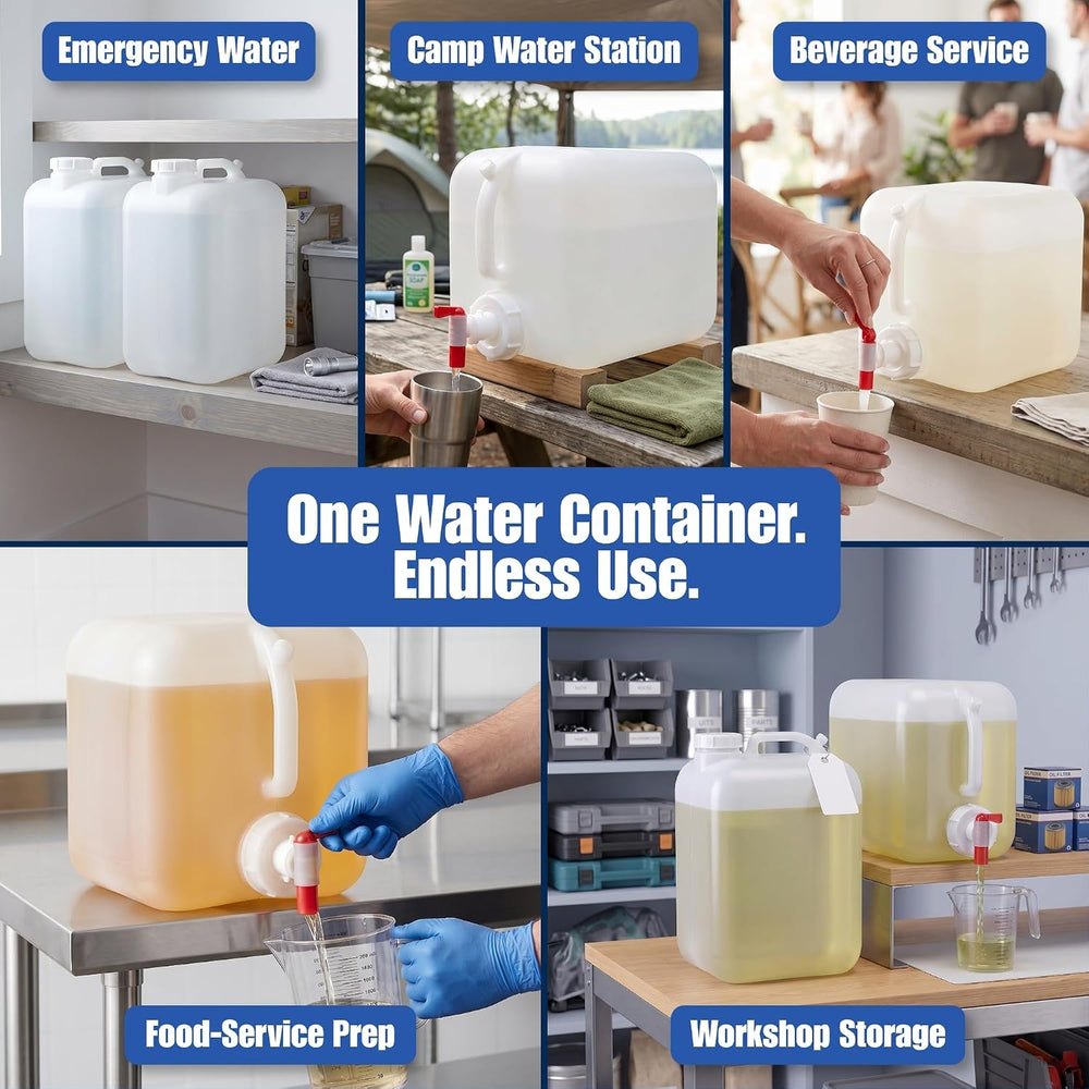 ePackage Supply Premium Hedpak 5 Gallon Water Container - 2 Pack