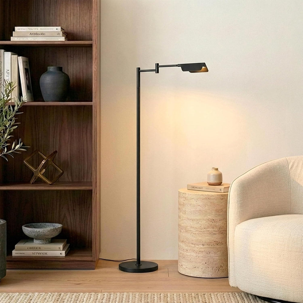Brightech Leaf Pharmacy LED Reading Lamp, Dimmable Floor Lamp with Easy Rotat...